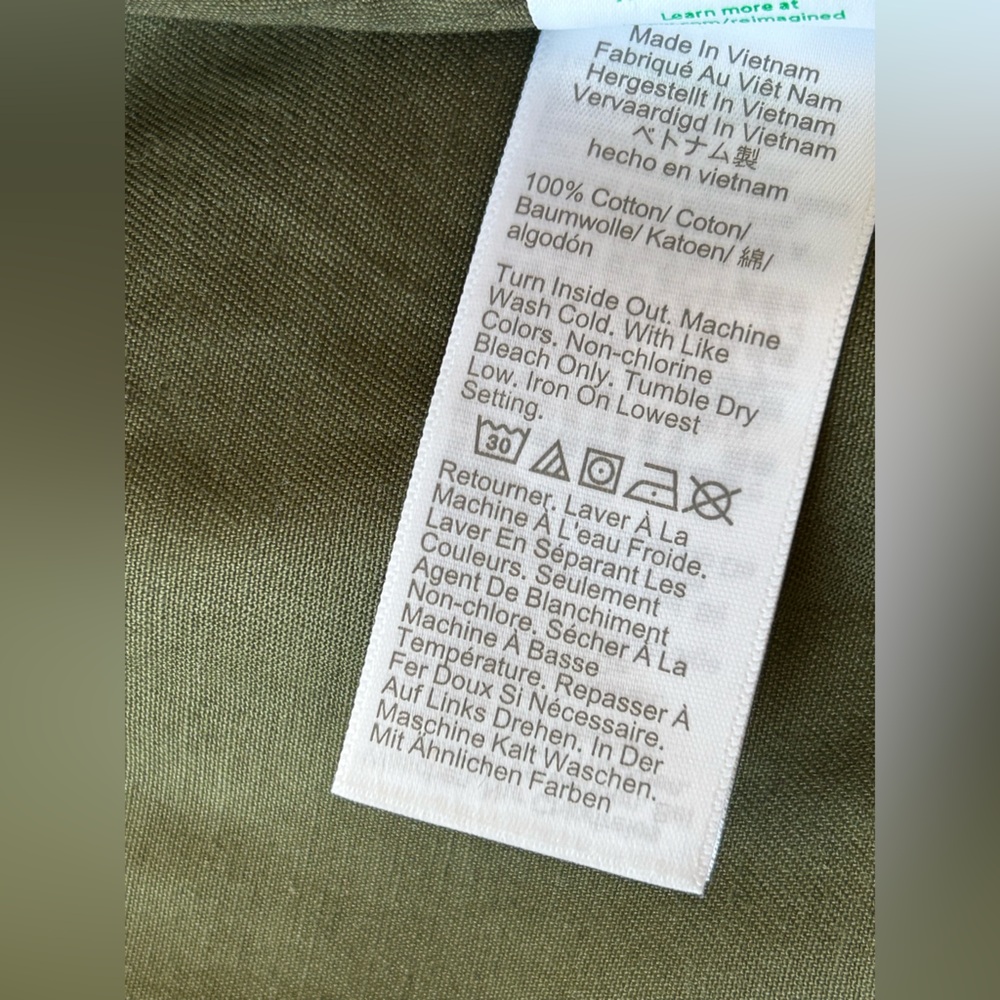 J. Crew Resin Coated Cotton Twill Hooded Women’s Jacket Loden Green Large NWT - Picture 11 of 16